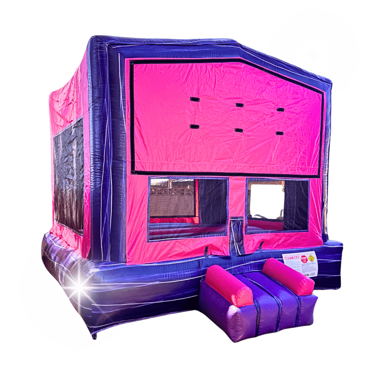 Pink and Purple Marble Bounce House